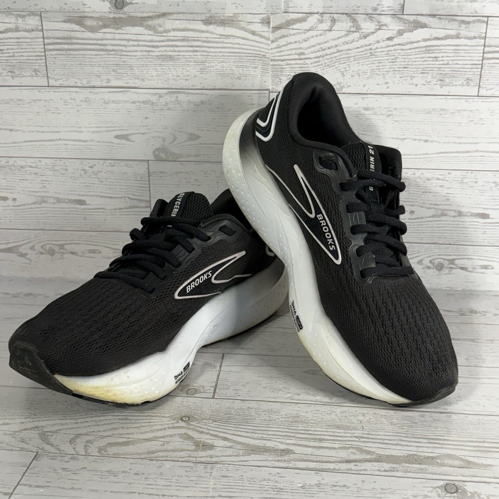 Brooks Glycerin 21 Shoes Women 8.5D Wide Running Sneakers Nitrogen Injected